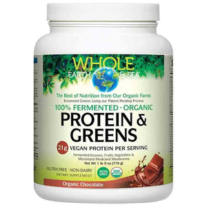 Whole Earth & Sea - Fermented Organic Protein & Greens, Organic Chocolate, 710g