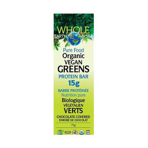 Whole Earth & Sea - Organic Vegan Greens Protein Bar 15g