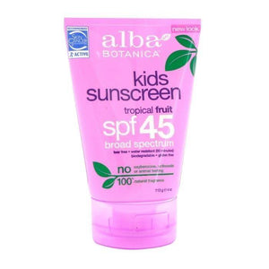 Alba Botanica – Kids Sunscreen SPF 45, 4oz