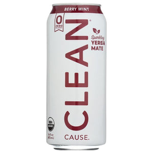Clean Cause – Yerba Mate Berry Mint Zero Calorie, 16 oz