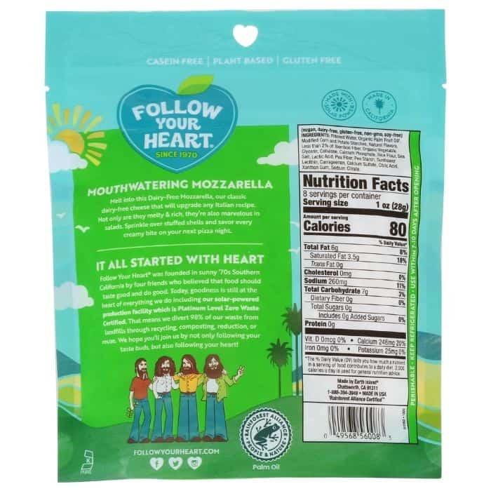 Follow Your Heart - Dairy-Free Cheese Shreds, 8oz- Pantry 5