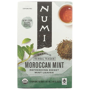Numi Tea - Moroccan Mint Herb Tea - 18 Bags, 1.2 oz