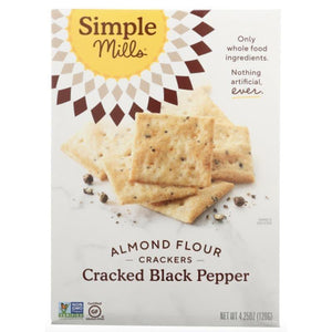 Simple Mills - Almond Flour Crackers Black Pepper, 4.25 Oz