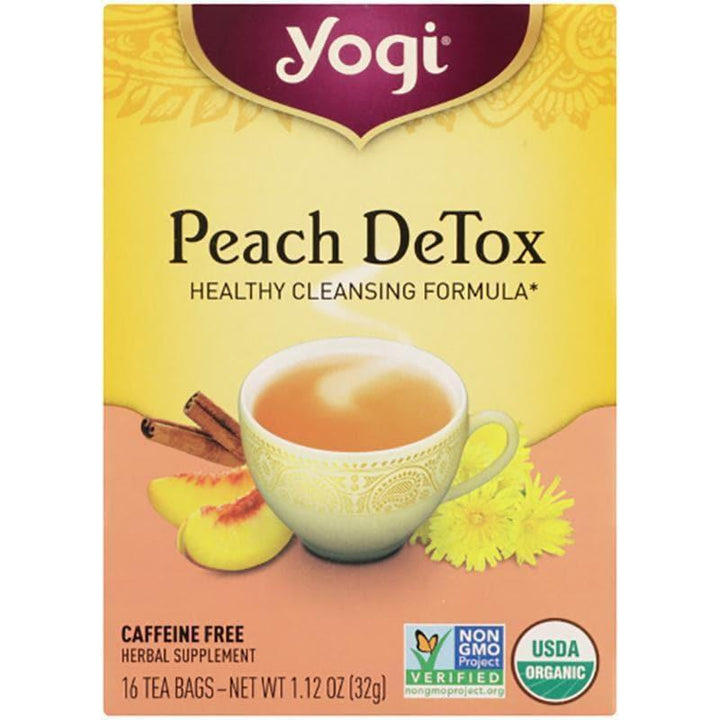 Yogi Tea - Peach Detox, 16 Bags, 1.1 oz- Pantry 1