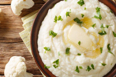 Garlic Cauliflower Mashed Potatoes