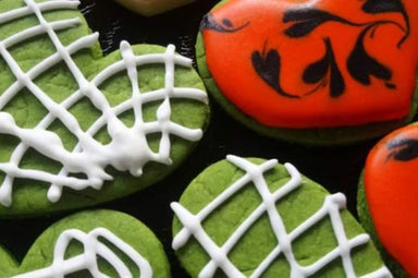 Spooky Ghoul Green Matcha Cookies