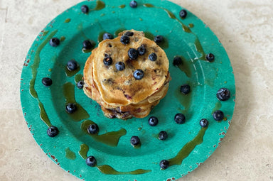 Blueberry Pancakes (Vegan, Dairy-Free)