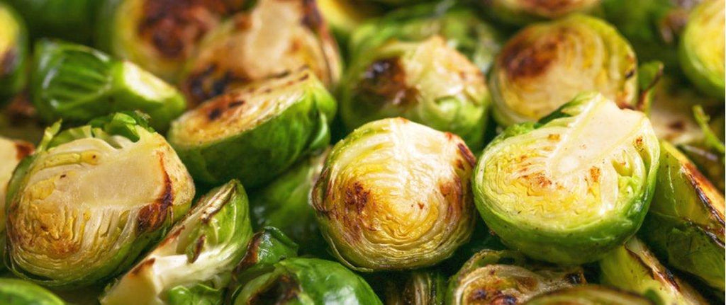 Roasted Brussel Sprouts with Maple Balsamic Glaze