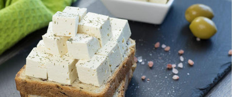 How To Make Tofu Feta Cheese (Dairy-free, Vegan)