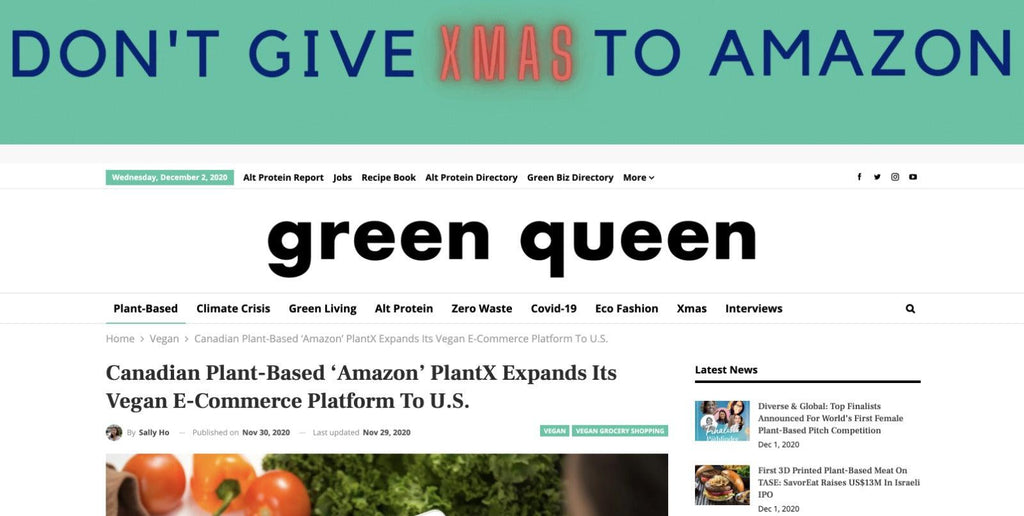 Canadian Plant-Based ‘Amazon’ PlantX Expands Its Vegan E-Commerce Platform To U.S.
