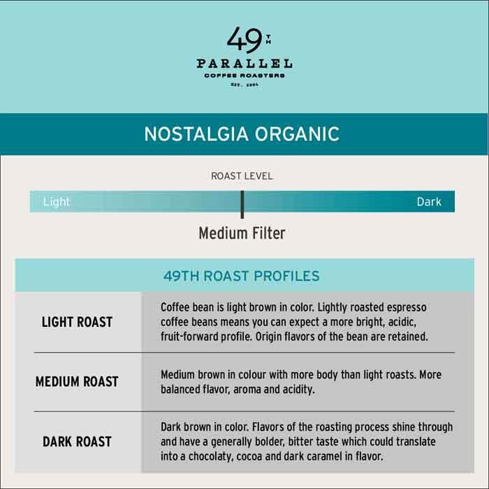 49th Parallel - Organic Nostalgia Coffee, 340g -  back