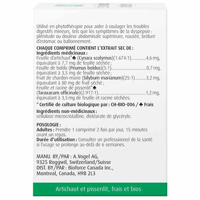 A. Vogel - Digestive Aid Complex - BoldocynaraÂ®, 60 Tablets - Back