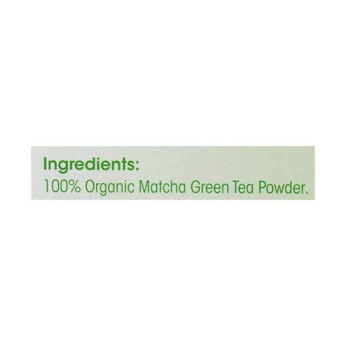 Aiya Matcha - Organic Cooking Grade Green Tea Powder, 100g - back