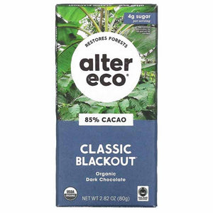Alter Eco - Deep Dark Organic Chocolate Blackout, 80g