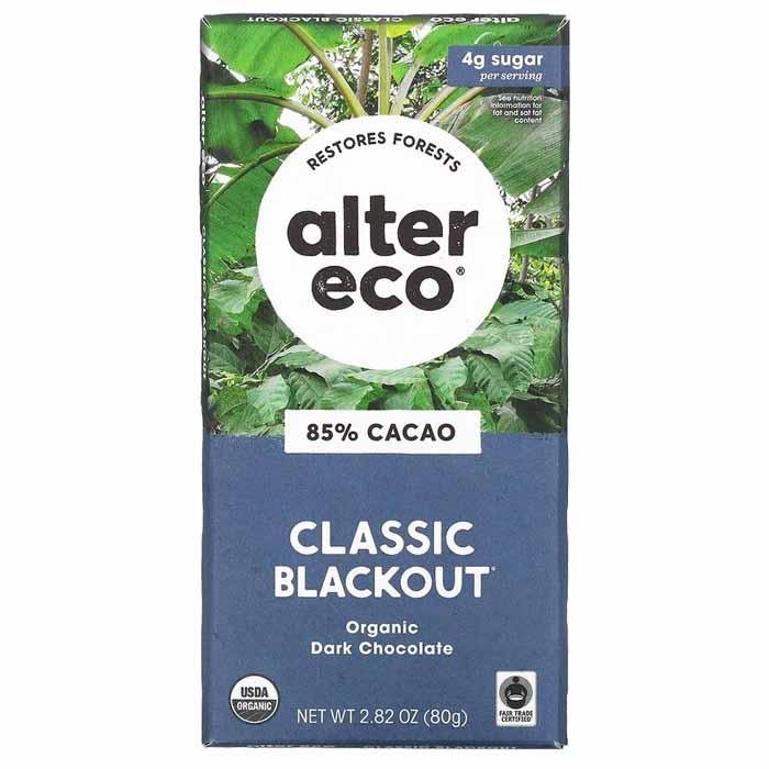 Alter Eco - Deep Dark Organic Chocolate Blackout, 80g