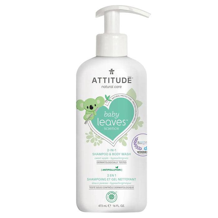 Attitude - 2-In-1 Shampoo & Body Wash - Apple, 473ml