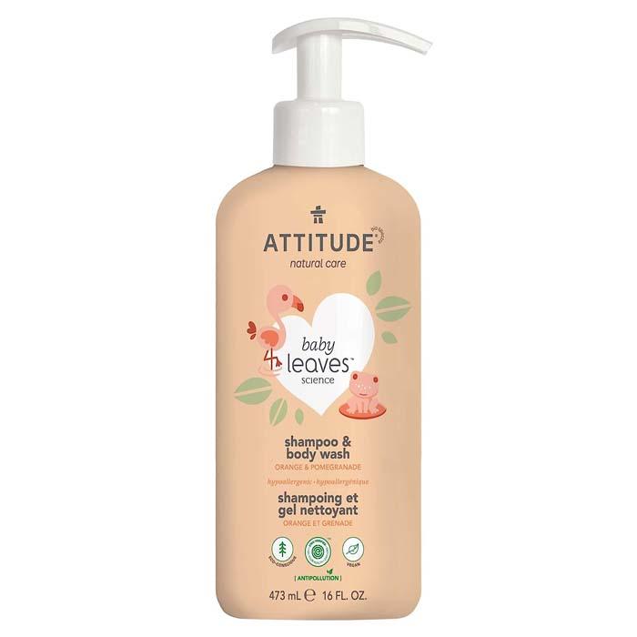 Attitude - 2-In-1 Shampoo & Body Wash - Orange Pomegranate, 473ml
