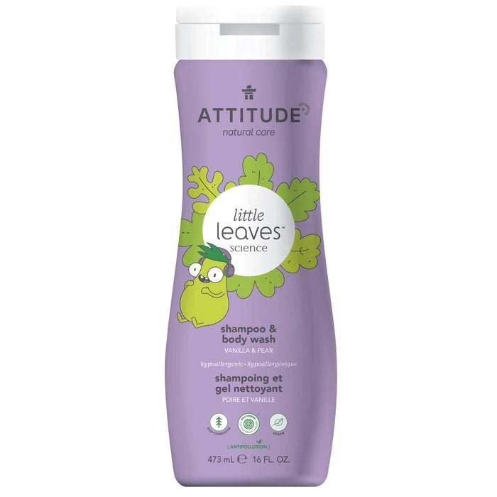 Attitude - 2-In-1 Shampoo & Body Wash - Vanilla & Pear, 473ml