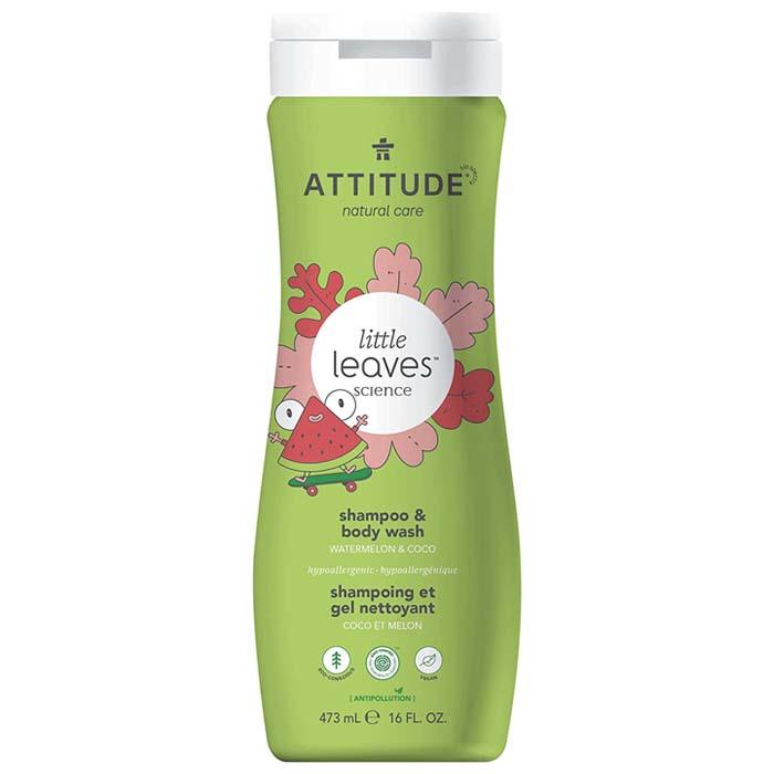 Attitude - 2-In-1 Shampoo & Body Wash - Watermelon & Coco, 473ml