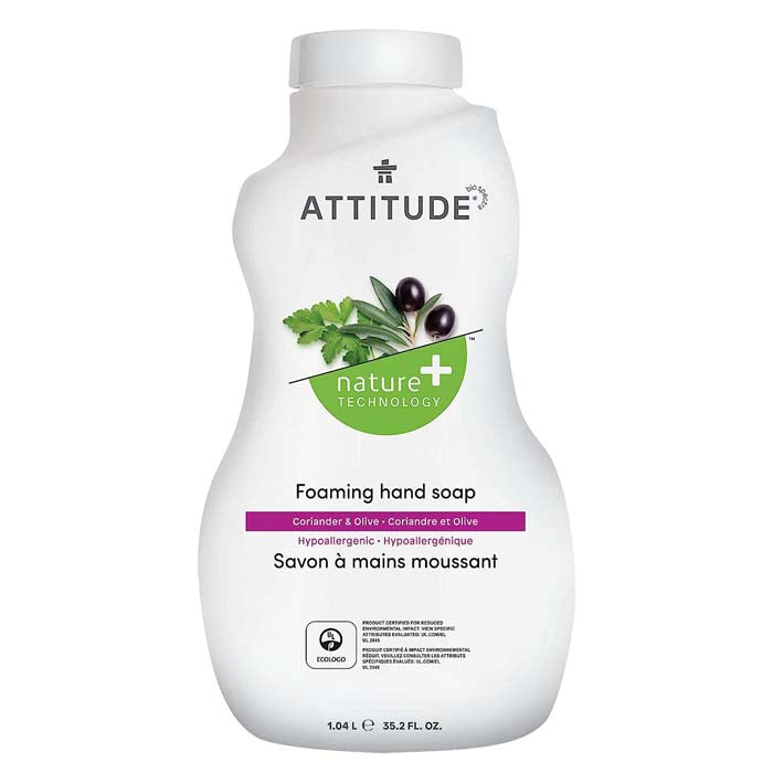 Attitude - Foaming Hand Soap Coriander & Olive Refill, 1L