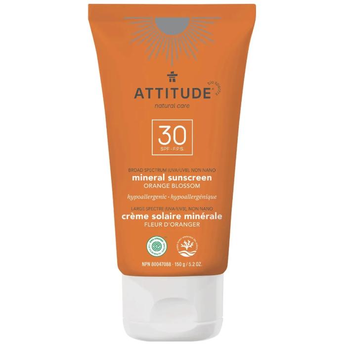 Attitude - Spf30 Adult - Sunscreen Orange Blossom, 150g