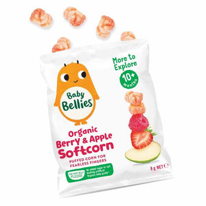 Baby Bellies - Organic Apple&Berry Soft Corn, 8g