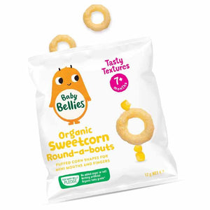 Baby Bellies - Organic Sweetcorn Rnd-A-Bouts, 12g
