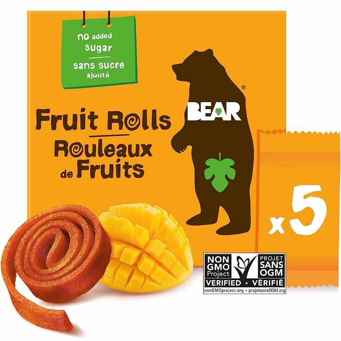 Bear Yoyos - Mango Fruit 5 Packs X 2 Rolls, 100g