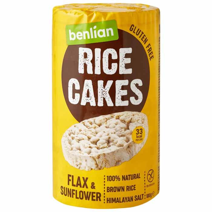 Benlian - Flax & Sunflower Rice Cake, 100g