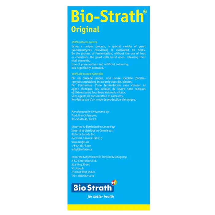 Bio-Strath - Original Elixir, 250ml - Back