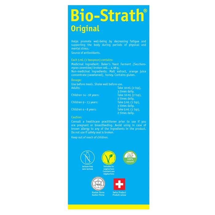Bio-Strath - Original Elixir, 500ml - back