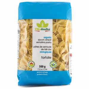 Bioitalia - Organic Durum Wheat Semolina Pasta Farfalle, 500g