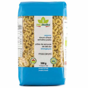 Bioitalia - Organic Durum Wheat Semolina Pasta Macaroni, 500g