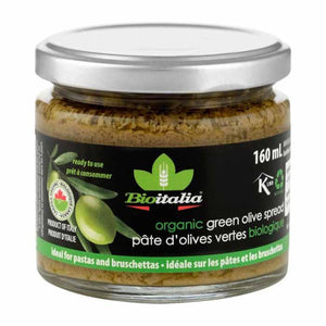 Bioitalia - Organic Green Olive Spread, 160ml