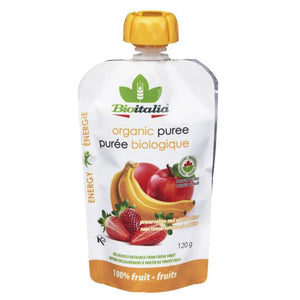 Bioitalia - Organic Puree Apple, Strawberry And Banana, 120g