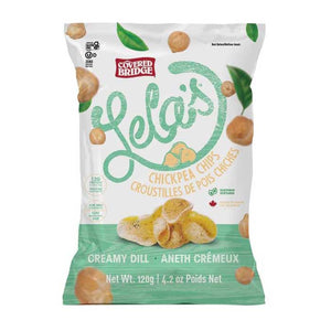 Covered Bridge - Lela's Creamy Dill Chickpea Chips, 120g