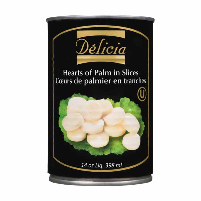 Delicia - Hearts Of Palm In Slices, 398ml