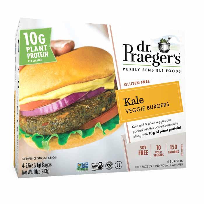 Dr. Praeger's - Purely Sensible Foods 4 Veggie Burgers, 283g - Kale