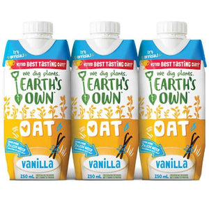 Earth's Own - Unsweetened Vanilla Oat Milk, 3x250ml