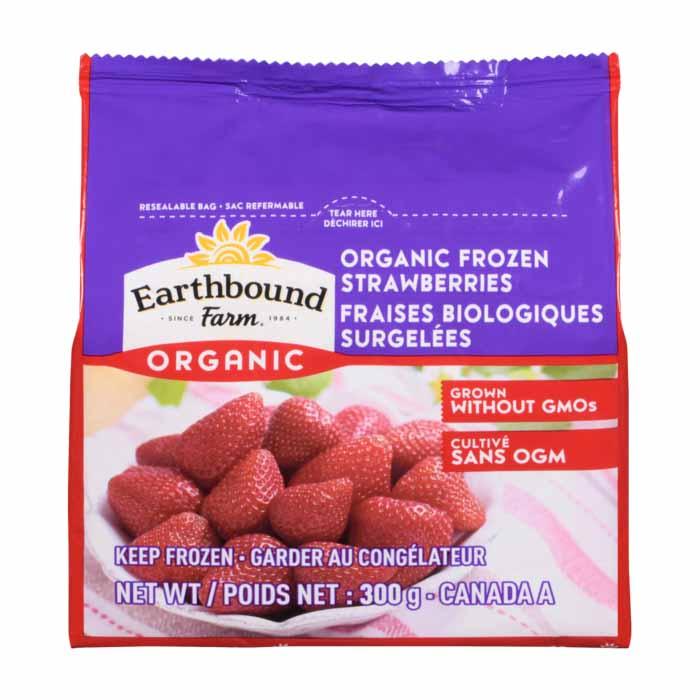 Earthbound Farm - Organic Frozen Strawberries, 300g - PlantX Canada