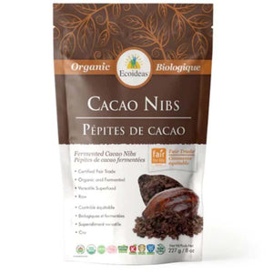 Ecoideas - Organic Fermented Cocoa Nibs | Multiple Sizes