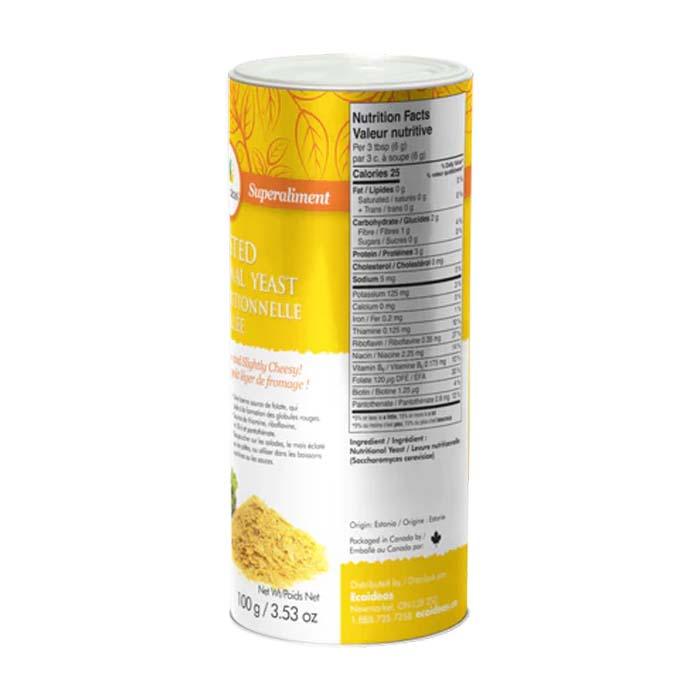 Ecoideas - Toasted Nutritional Yeast, 100g - Back