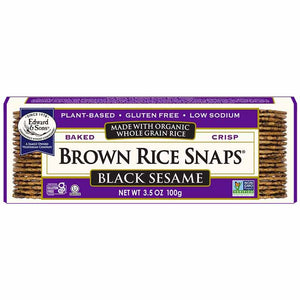 Edward & Sons - Brown Rice Snaps Whole Grain Rice Crackers, 100g | Multiple Options