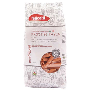 Felicetti - Protein Pasta Penne Red Lentils And Wholewheat Organic, 340g