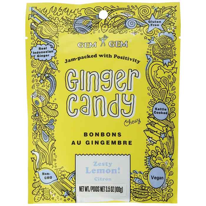 Gem Gem - Ginger Candy Lemon, 100g