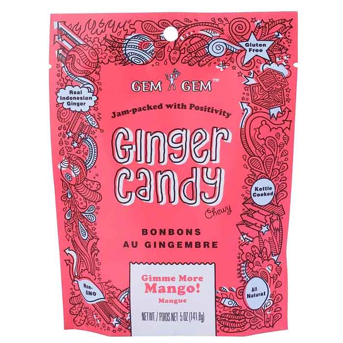 Gem Gem - Ginger Candy Mango, 100g