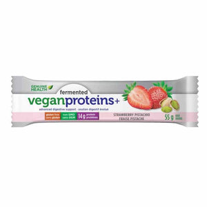 Genuine Health - Fermented Vegan Proteins+ Bar Strawberry Pistachio, 55g