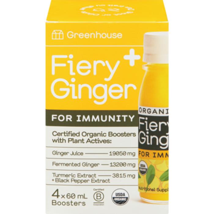 Greenhouse - Organic Booster Fiery Ginger, 4x60ml