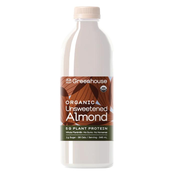Greenhouse - Organic Dairy Free Unsweetened Almond Beverage, 946ml