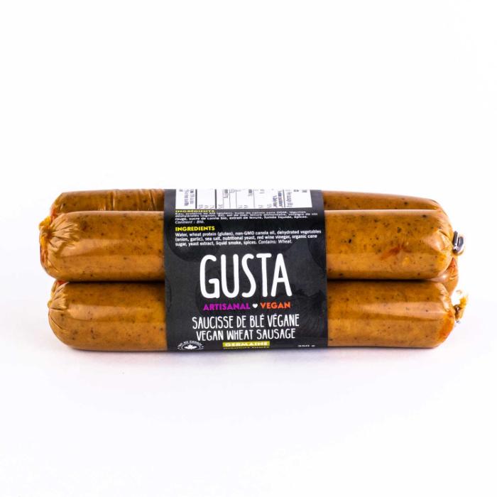 Gusta - Vegan Wheat Sausage Germaine Smoked Onions, 350g